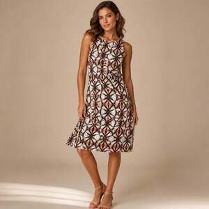 Deborah Viereck Sconce Tie Dye Kaleidoscope Midi Dress NWT S Intuition